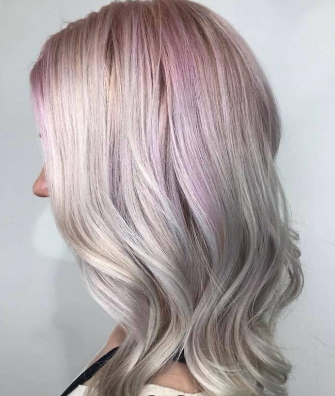 Soft lilac pearl color, color by Carla at Good Beauty Chicago